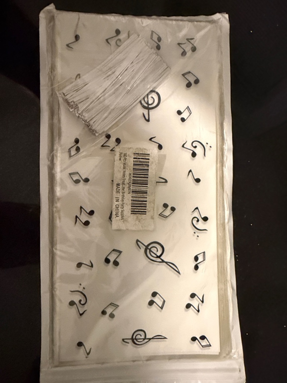 Music Note Window Clings - Black on White - Unbranded